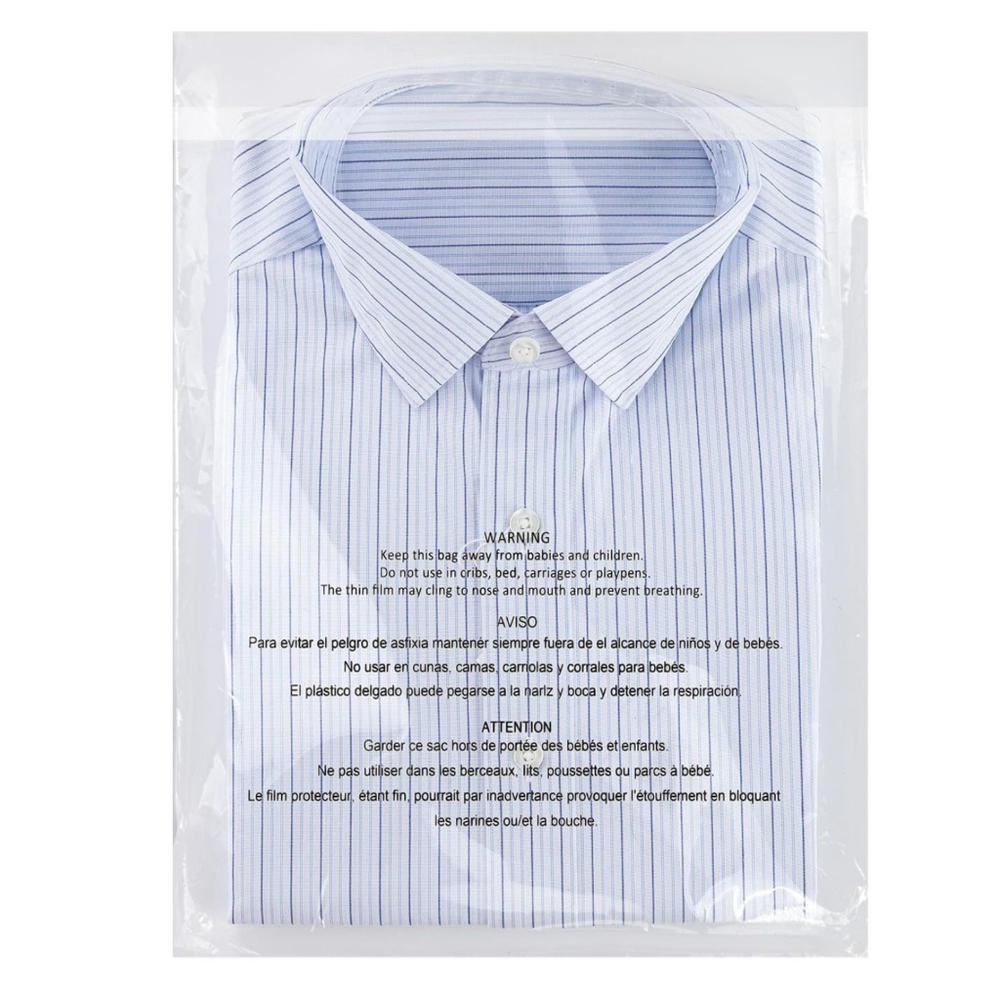 25 Clear Plastic Poly Bags 9"x12"